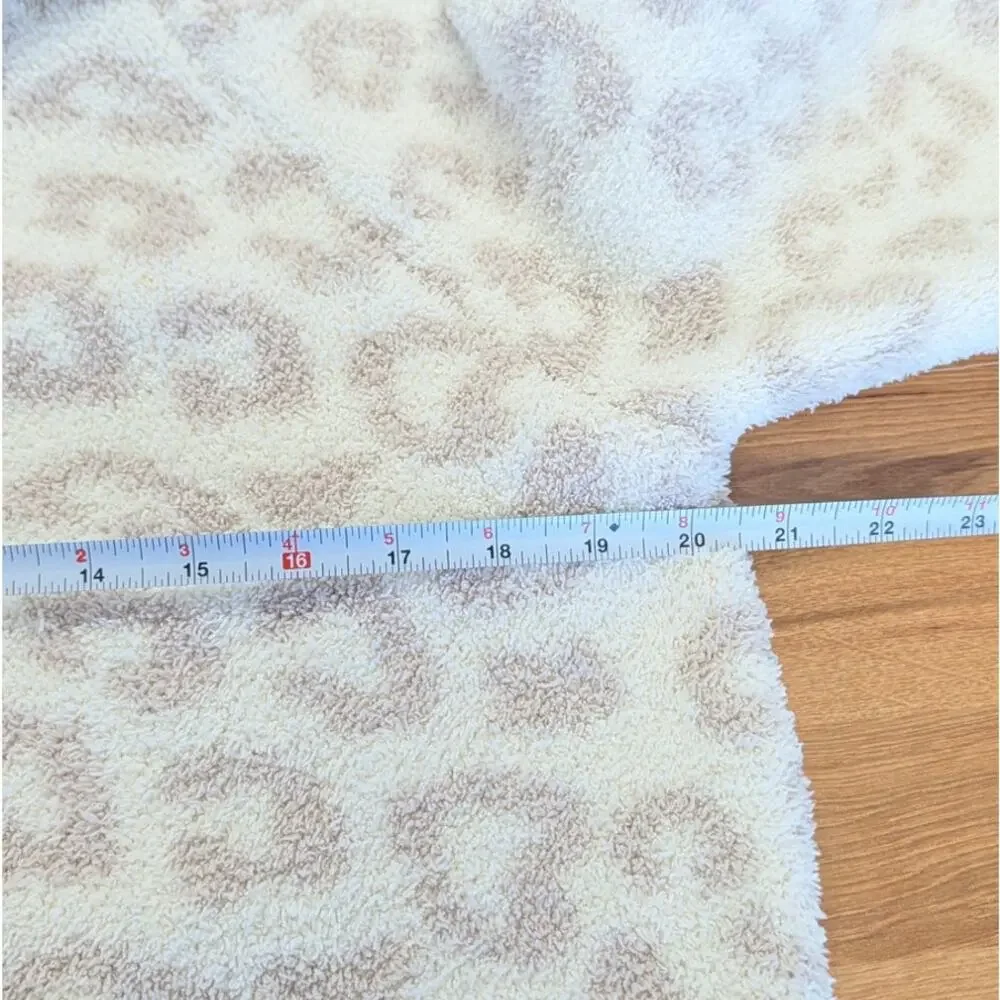Barefoot Dreams Cozychic in the Wild Zip Hoodie Womens S Animal Print Full Zip